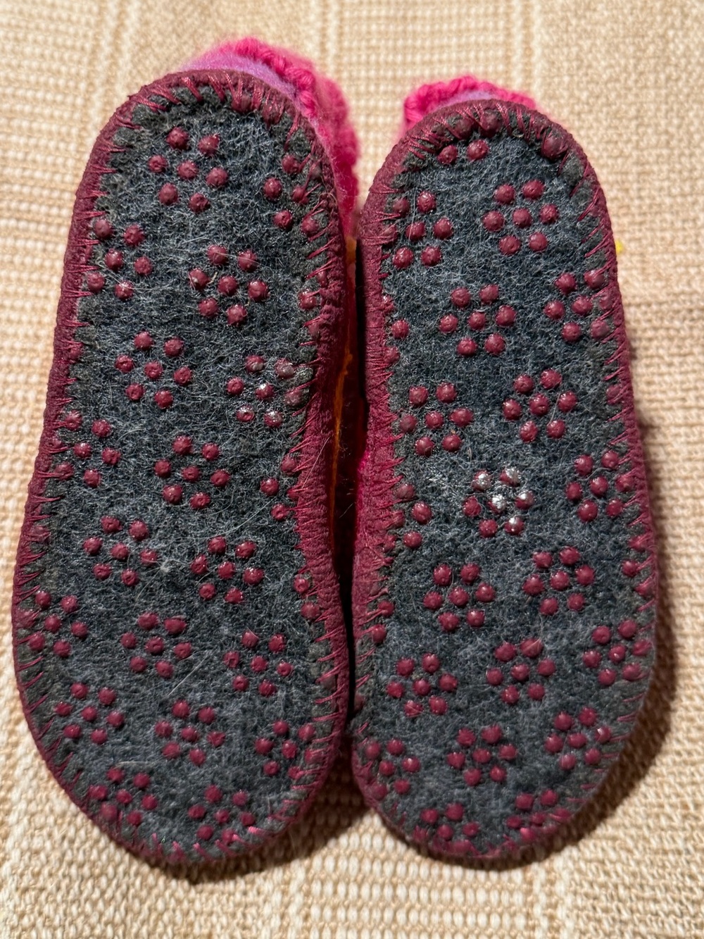 Garnet Hill Kids Boiled Wool Slippers - Picture 6 of 8